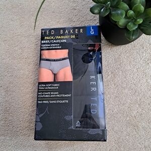 Ted Baker 5 Pack Mens Briefs Size Large Assorted Colours Classic Stretch Cotton